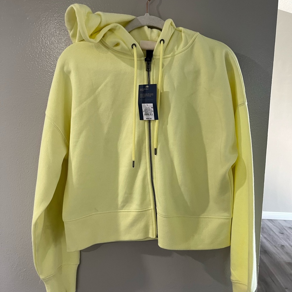 Universal Thread Yellow Full‑Zip Hooded Sweatshirt